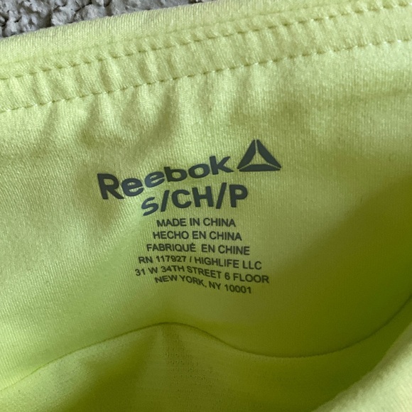 Reebok Women's Bright Yellow Athletic Shorts - Picture 3 of 3
